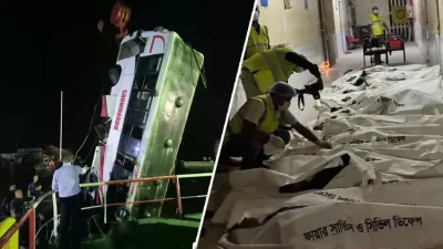 দৌলতদিয়ায় বাসডুবির ঘটনায় মৃত্যুর সংখ্যা বেড়ে ২০