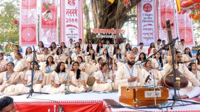 ঠাকুরগাঁওয়ে ঐতিহ্য আর সুরের মূর্ছনায় বাংলা নববর্ষ বরণ