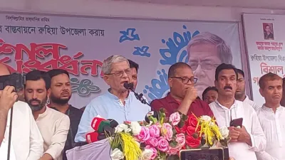 দেশে অস্থিতিশীলতার অপচেষ্টা ঠেকাতে সজাগ থাকার আহ্বান মির্জা ফখরুলের