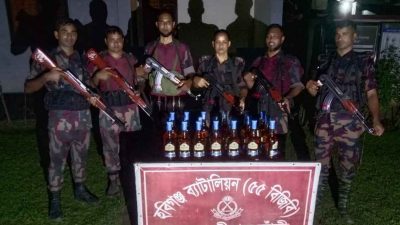 হবিগঞ্জ সীমান্তে ২০ লাখ টাকার মাদকসহ গরু জব্দ