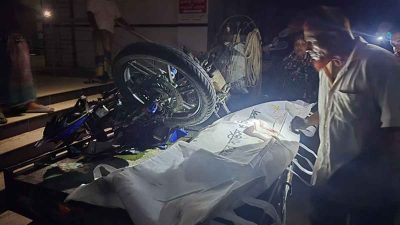 ভাঙ্গায় বাসের ধাক্কায় প্রাণ গেল মোটরসাইকেলের ৩ আরোহীর