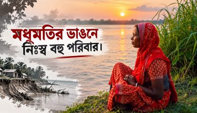 নদীগর্ভে বসতভিটা-ফসলি জমি, মধুমতির ভাঙনে নিঃস্ব বহু পরিবার