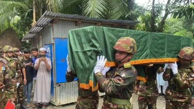 ফায়ারিং অনুশীলনে নিহত সেনাসদস্য পিয়াসের রাষ্ট্রীয় মর্যাদায় দাফন