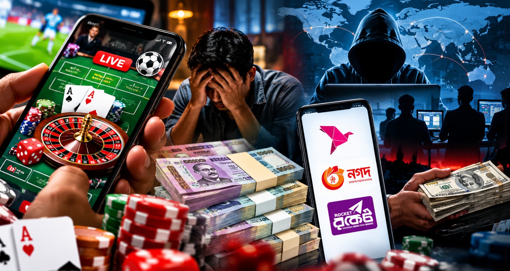 জুয়ার নেশায় নিঃস্ব, এজেন্টদের সম্পদের পাহাড়