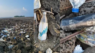 সেন্টমার্টিনে বিদেশি প্লাস্টিক বর্জ্য, বাড়ছে পরিবেশঝুঁকি