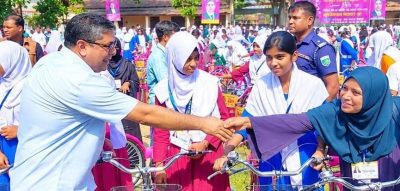 জাইমার জন্মদিনে গোলাপি সাইকেলে স্বপ্নের যাত্রা, চক্ষুসেবায় মানবিকতার আলো