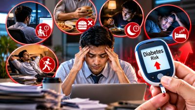 অফিসের চাপে এই ৫ অভ্যাস অজান্তেই বাড়াতে পারে ডায়াবেটিসের ঝুঁকি