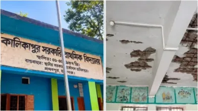 ঝুঁকিপূর্ণ শ্রেণিকক্ষে পাঠদান, আতঙ্কে কমছে শিক্ষার্থী উপস্থিতি