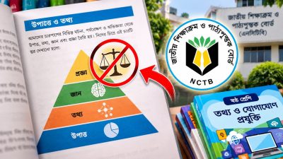 ষষ্ঠ শ্রেণির আইসিটি বই থেকে বাদ প্রজ্ঞার প্রতীক দাঁড়িপাল্লা