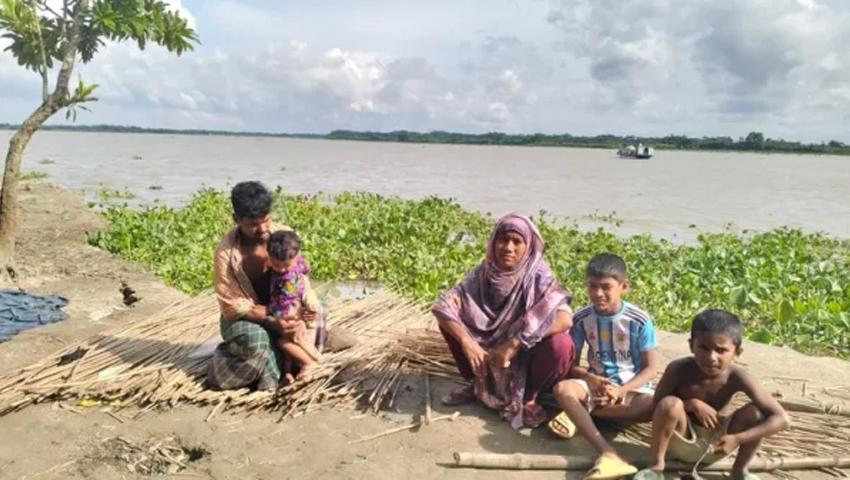 আড়িয়াল খাঁর ভাঙনে নিঃস্ব শত পরিবার, ঝুঁকিতে স্কুলের সড়ক-সেতু